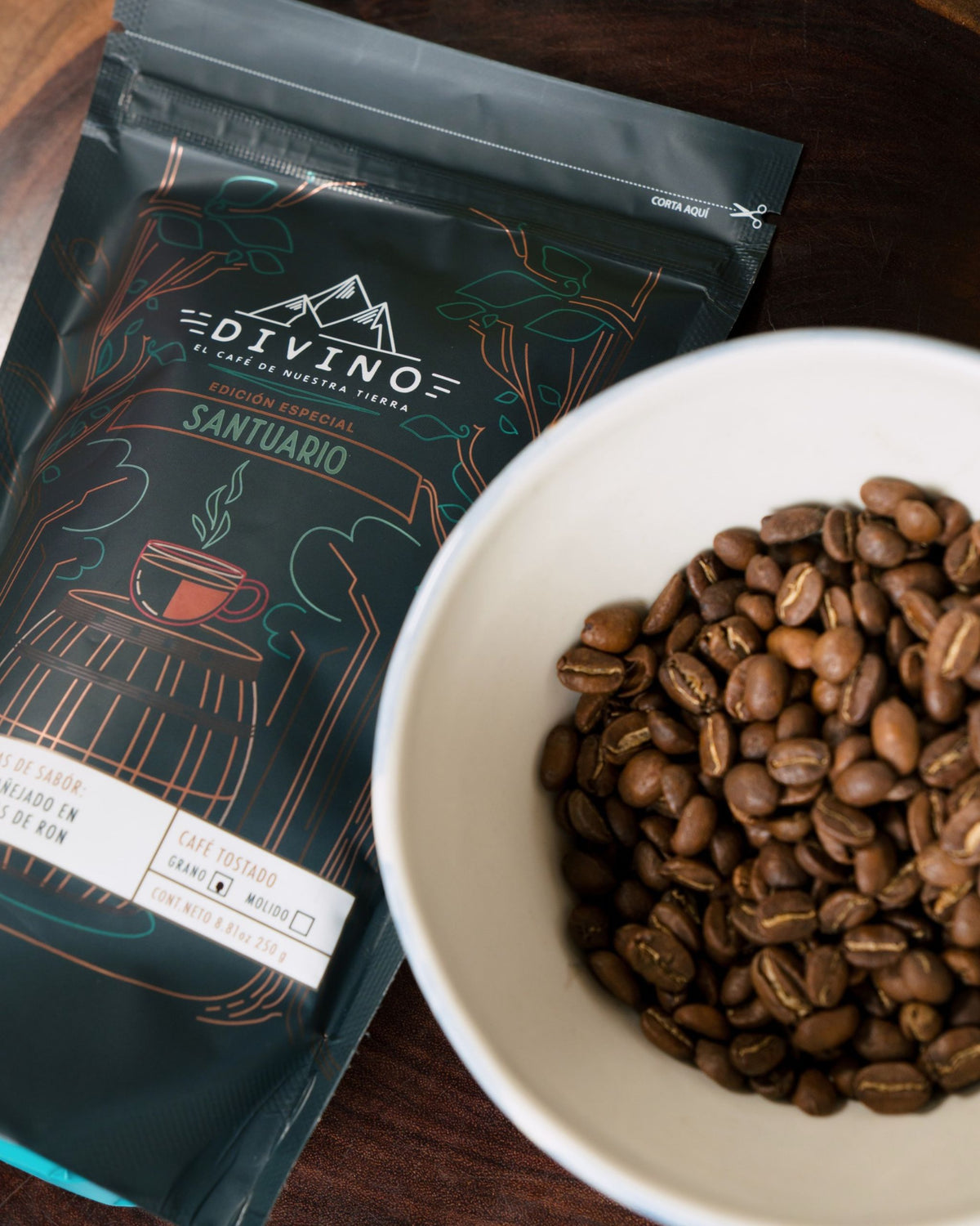 Café Santuario de la Sierra Nevada de Santa Marta, Café Divino, 250 g en grano