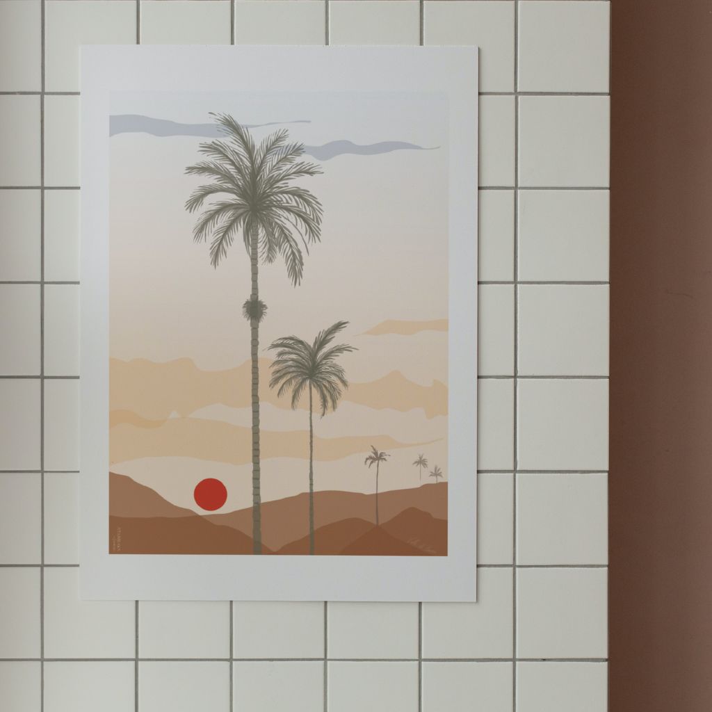 Poster del Valle del Cocora, Colombia.