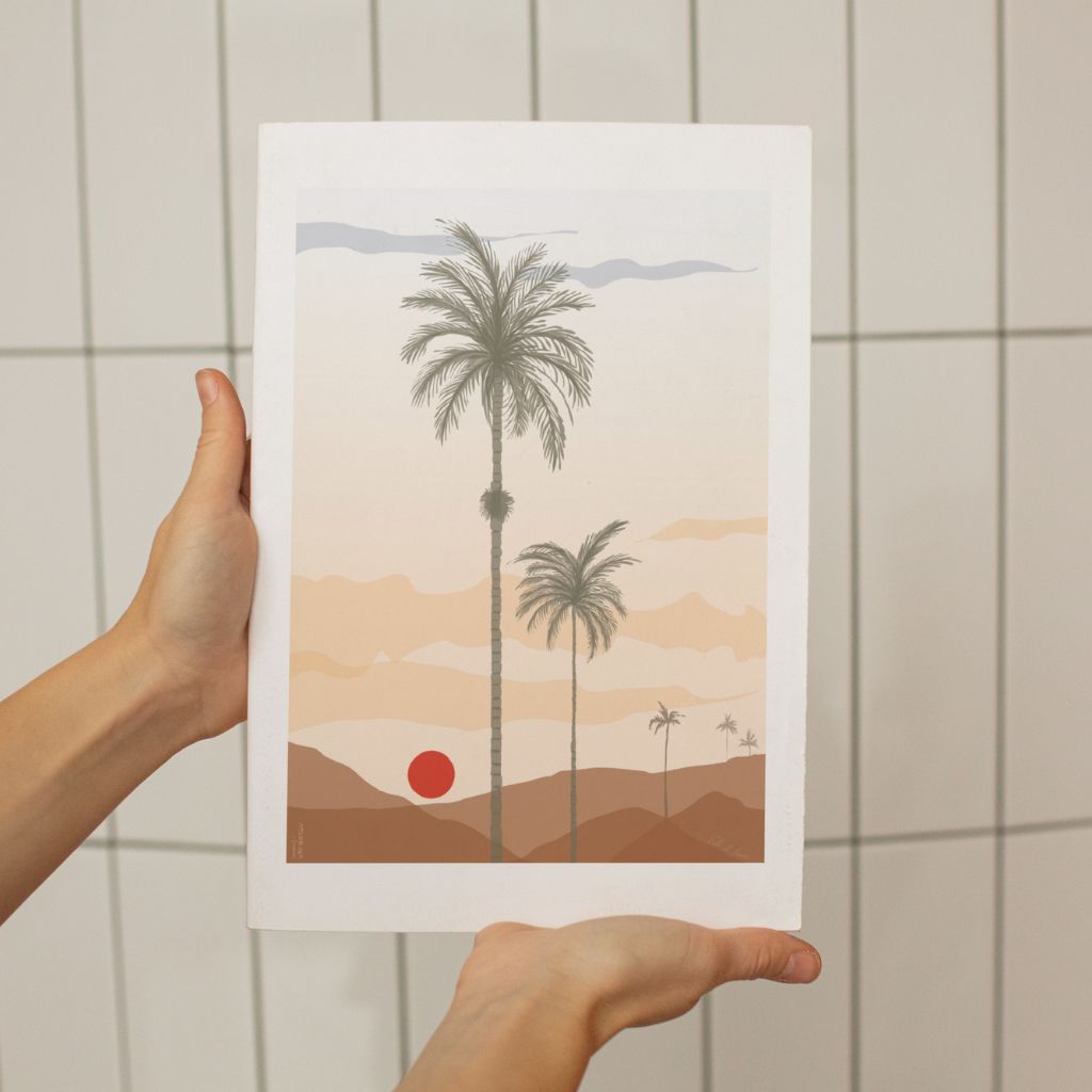Mini poster del Valle del Cocora, Colombia.