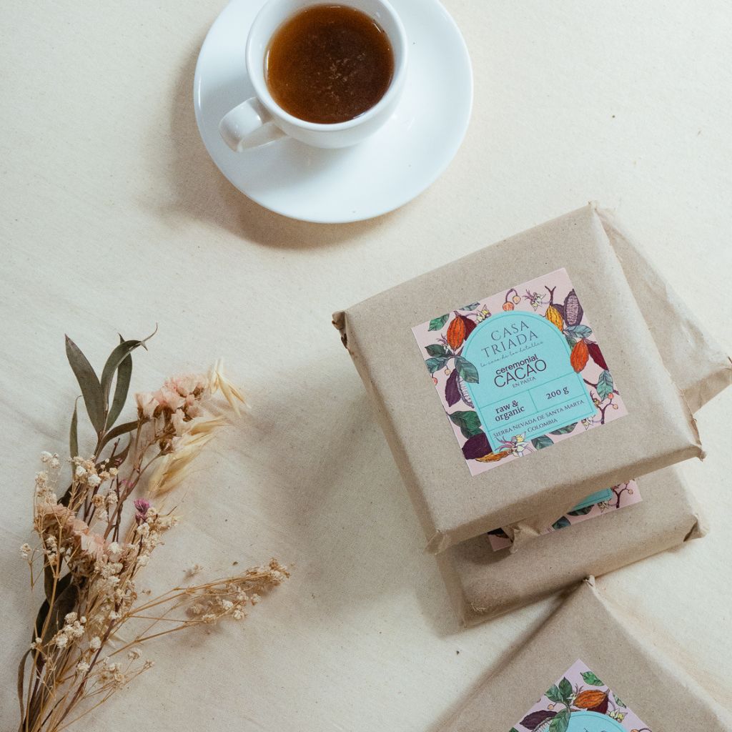 Pasta de cacao 100% puro para rituales y ceremonias con chocolate.