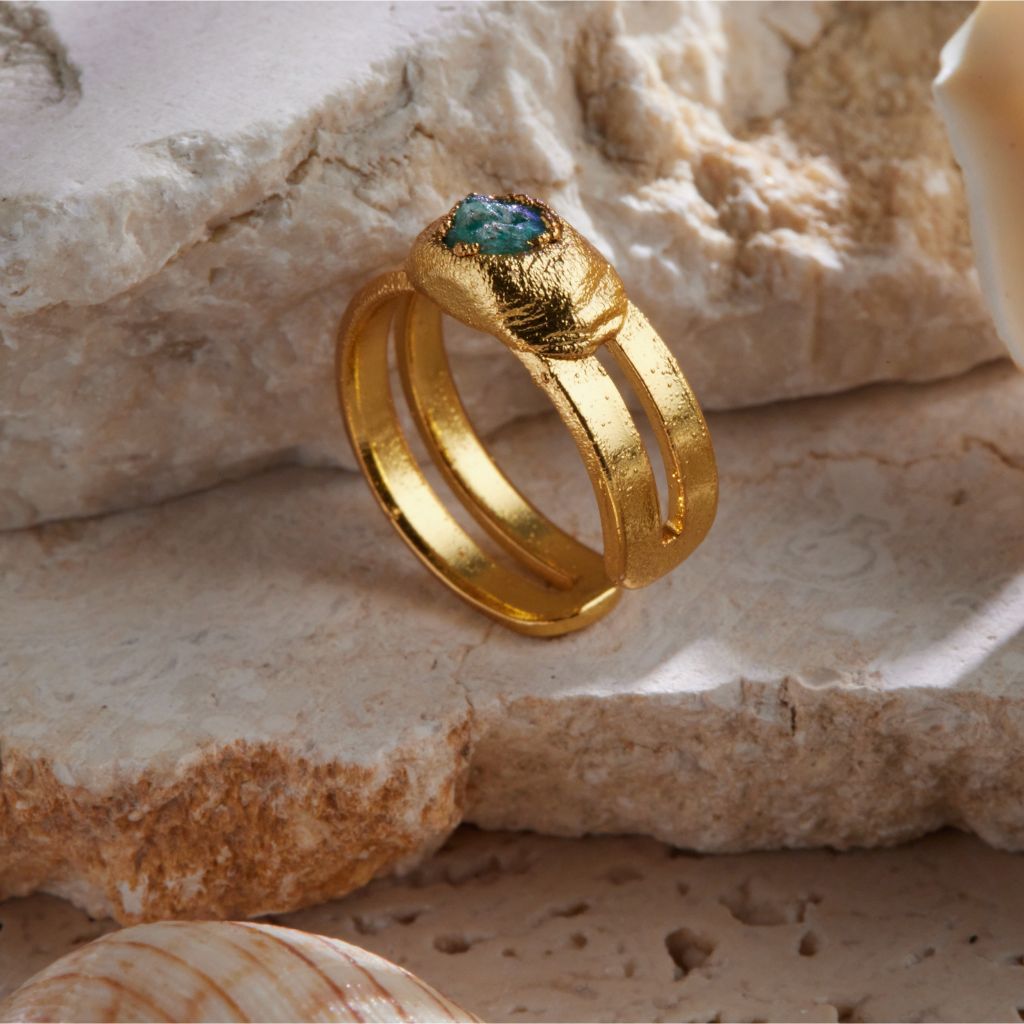 Earcuff de Esmeralda en Oro