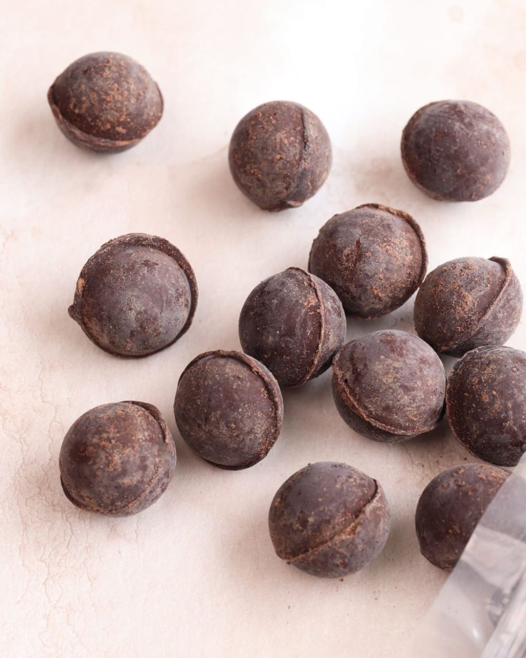 Bolitas de Cacao 100% orgánico, proveniente del Cauca.