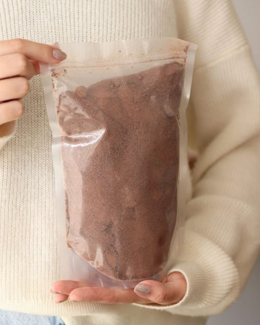 Cacao en polvo 100% orgánico, proveniente del Cauca.