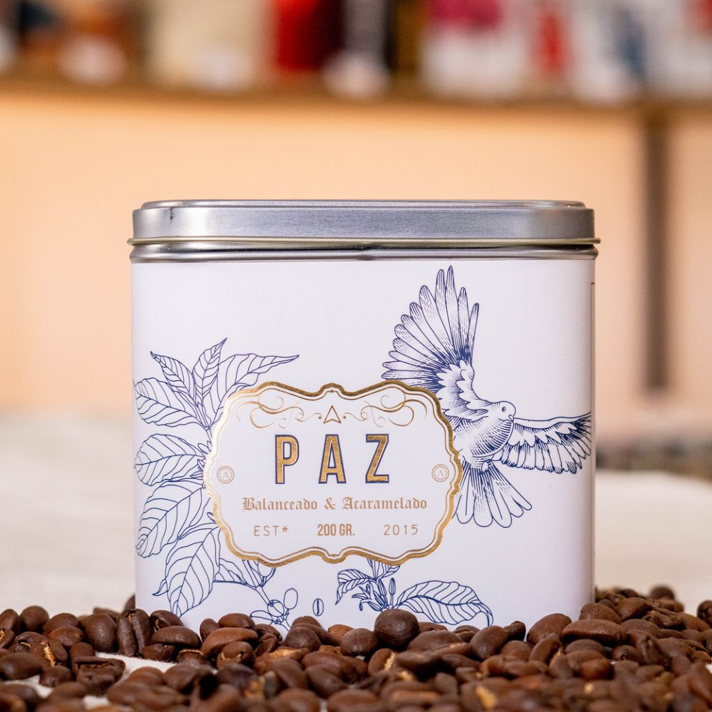 Café especial Libertario edición paz en elegante empaque en lata