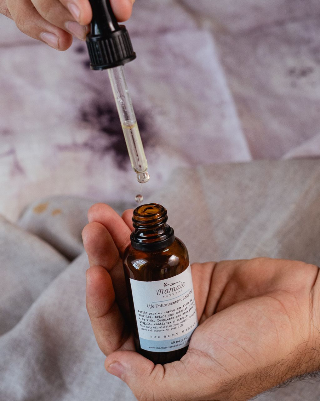 Aceite para el cuerpo que eleva tu espíritu, brinda paz interior y equilibrio a tu vida.
