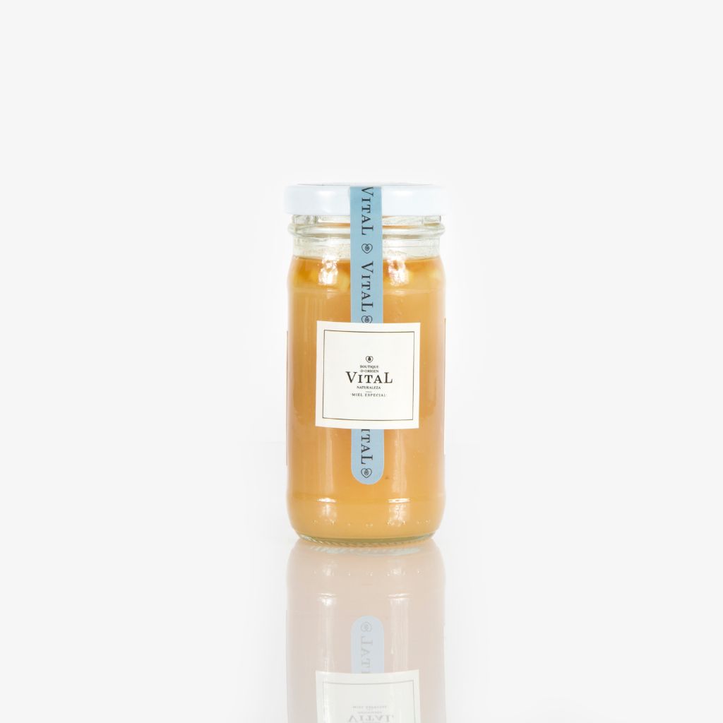 Miel especial de abejas 100% pura del árbol del gallinazo de 150 gr.