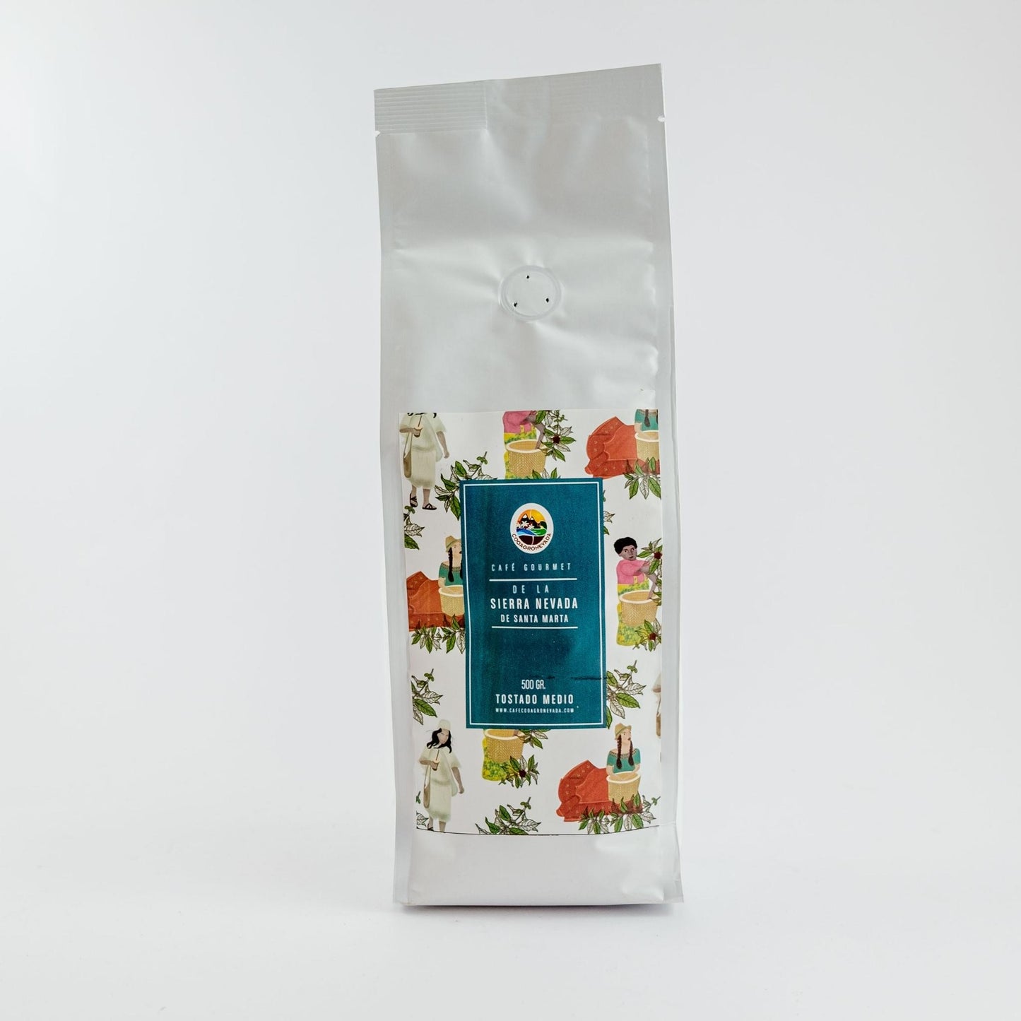 Café molido de Bonda, Sierra Nevada de Santa Marta que apoya el comercio justo e inclusivo.