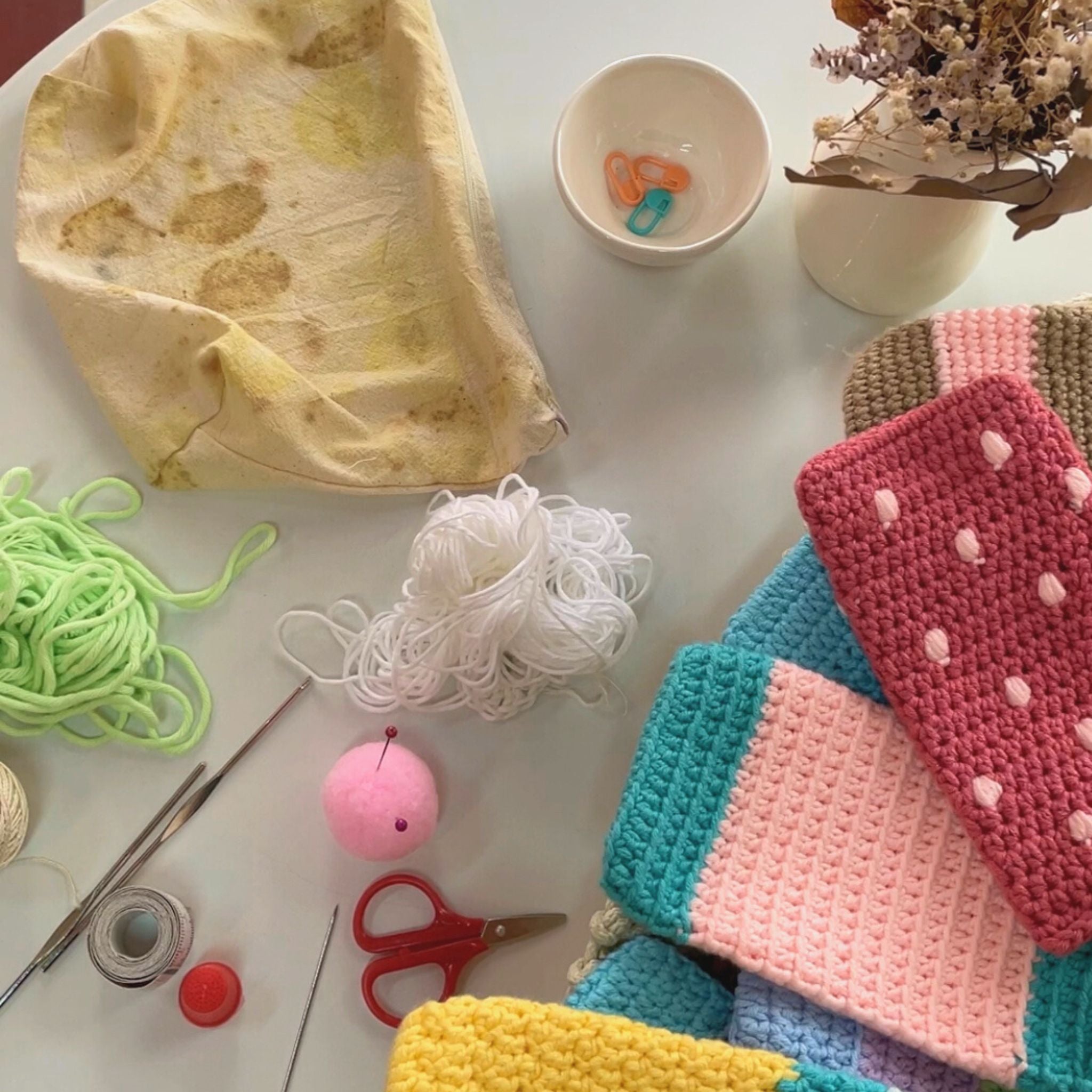 Taller de crochet presencial para básico y avanzado