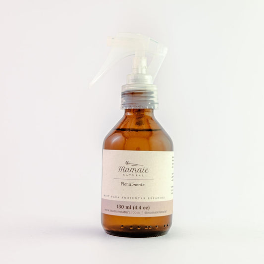 Mist con aceites esenciales naturales para acompañar rutinas para contrentarnos mejor.