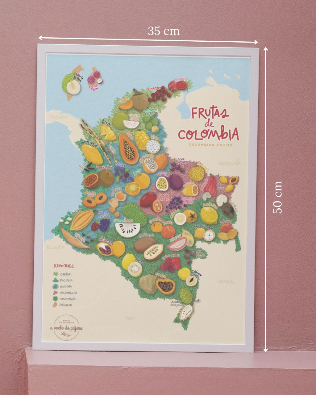 Mapa de Frutas de Colombia – Casa Triada