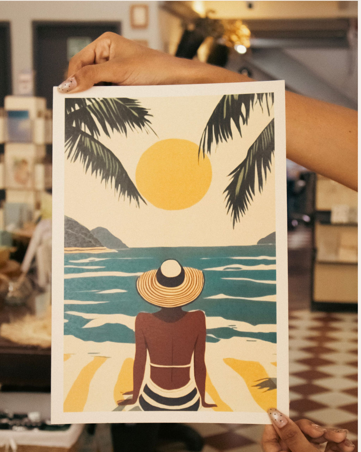 Poster: Atardecer en el Mar
