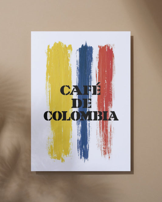 Poster Café de Colombia, versión individual