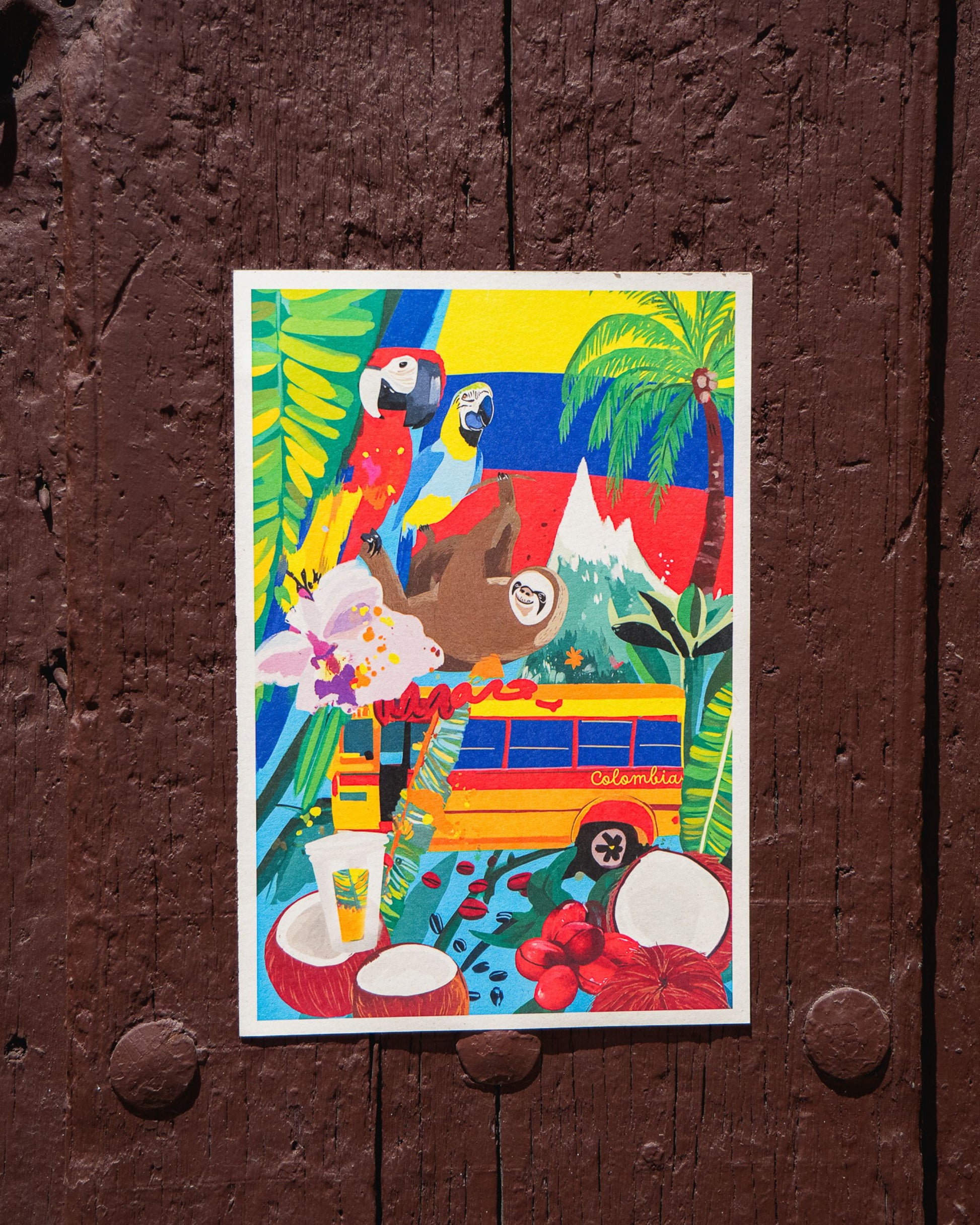 Poster Colombia Tropical, versión individual.
