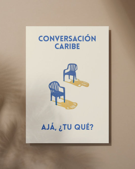 Poster Conversación Caribe, versión individual.