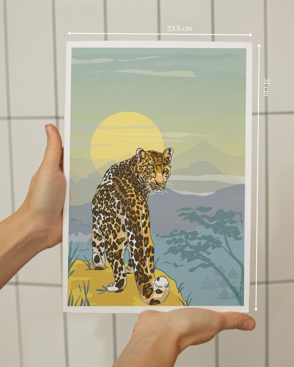 Mini poster amanecer jaguar.