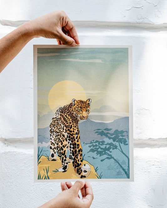 Mini poster amanecer jaguar.