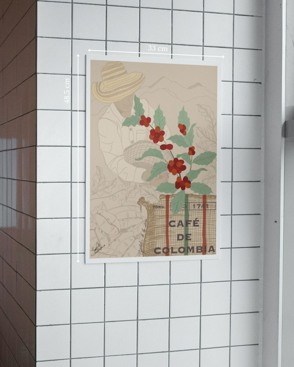 Poster Cafetales de la sierra.