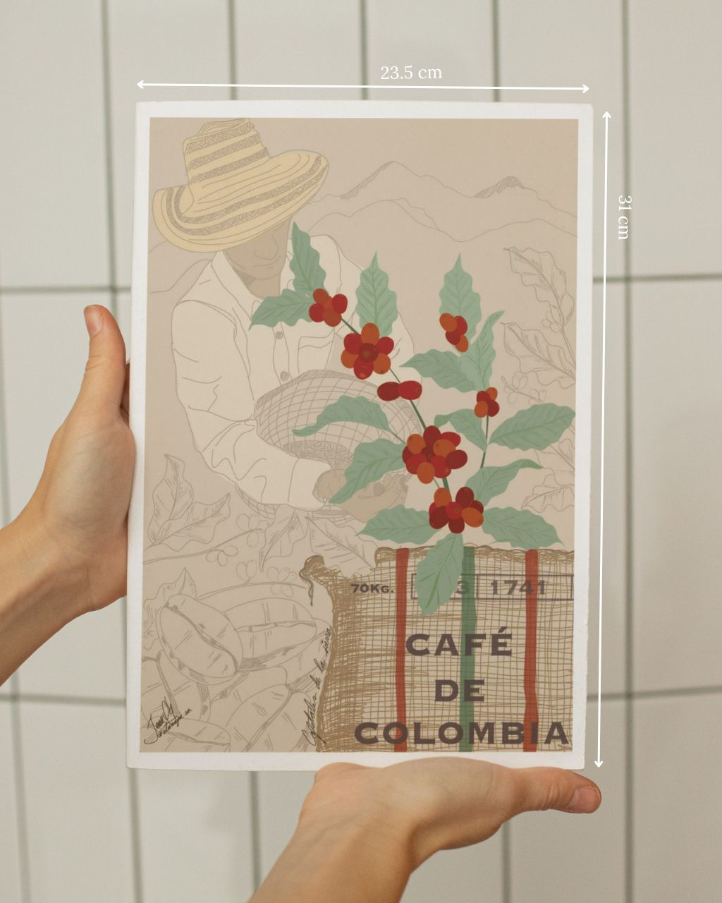 Mini poster Cafetales de la sierra.