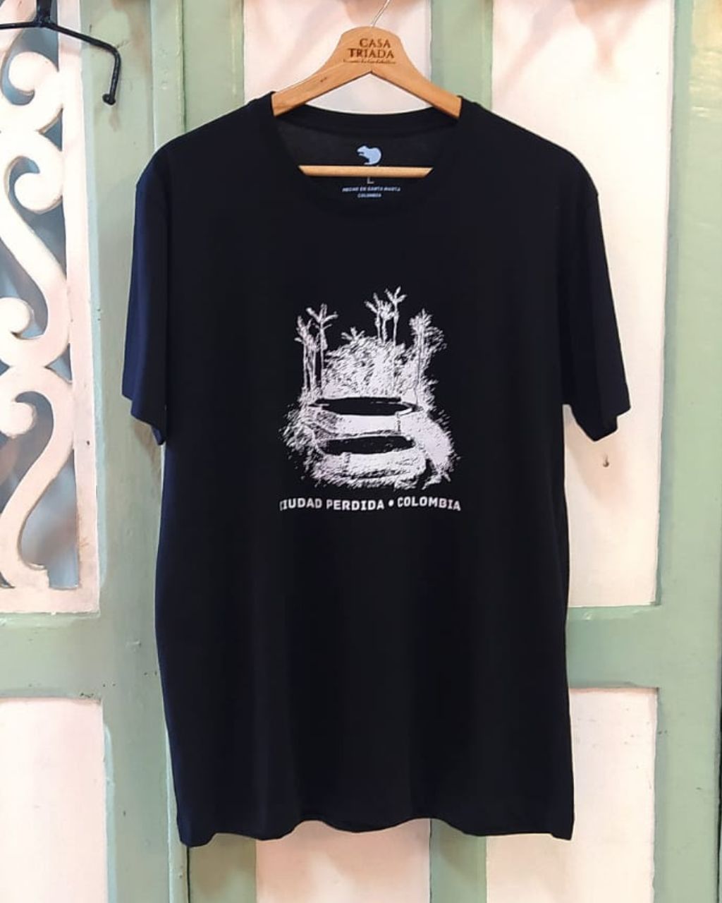 T-Shirt Ciudad Perdida en fondo negro
