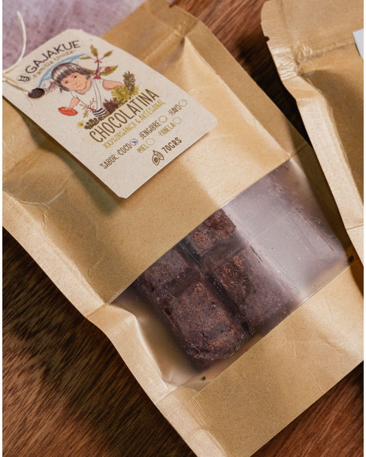 Barra de chocolate con 70% de cacao, con cacao de la Sierra Nevada de Santa  Marta.