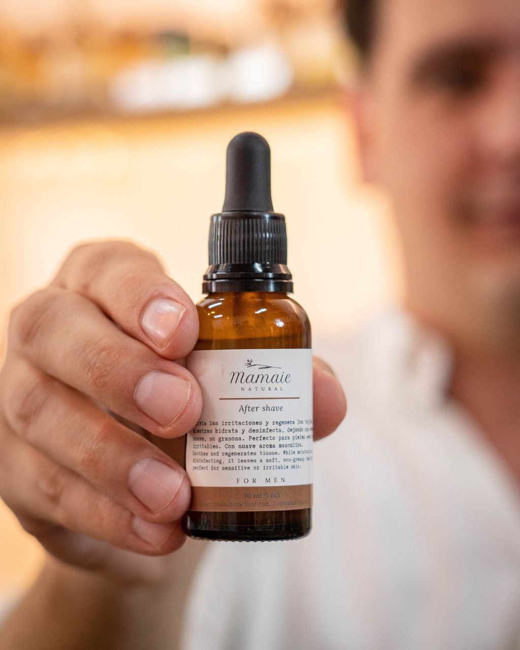 Serum facial after shave