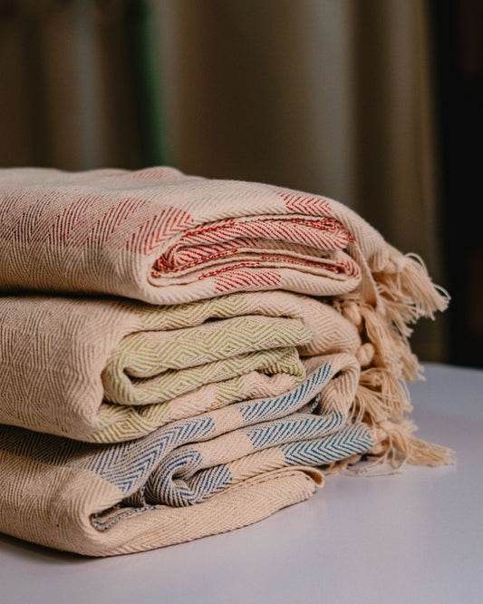 Mantas de algodón hechos por artesanos de la Sierra Nevada de Santa Marta