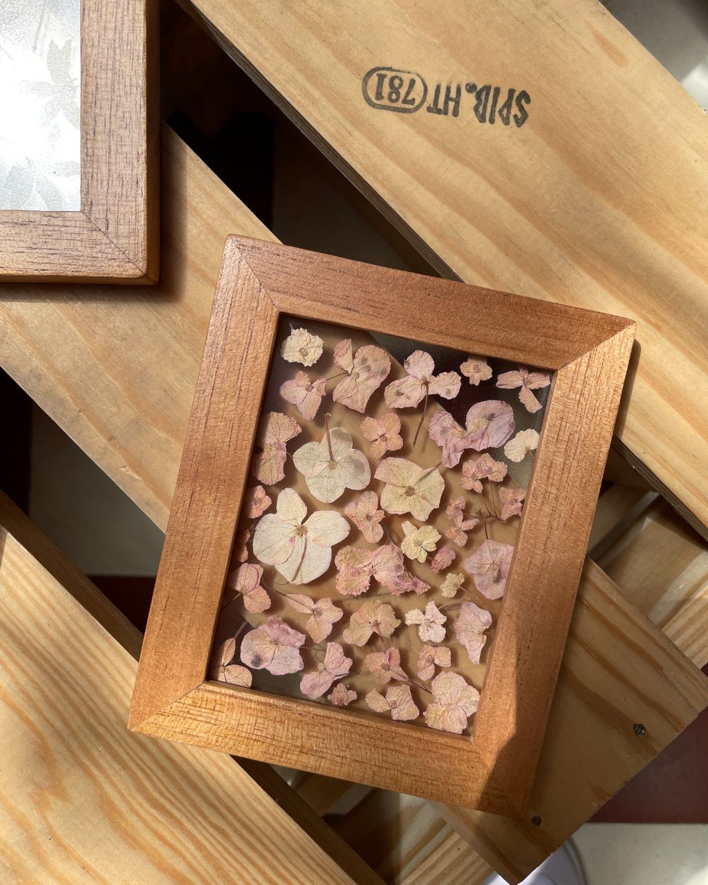 Colección 'Mosaico Florecido', cuadros entre vidrios