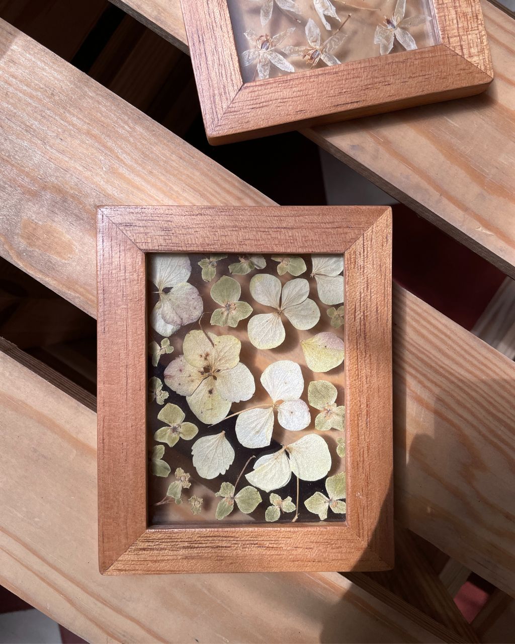 Colección 'Mosaico Florecido', cuadros entre vidrios