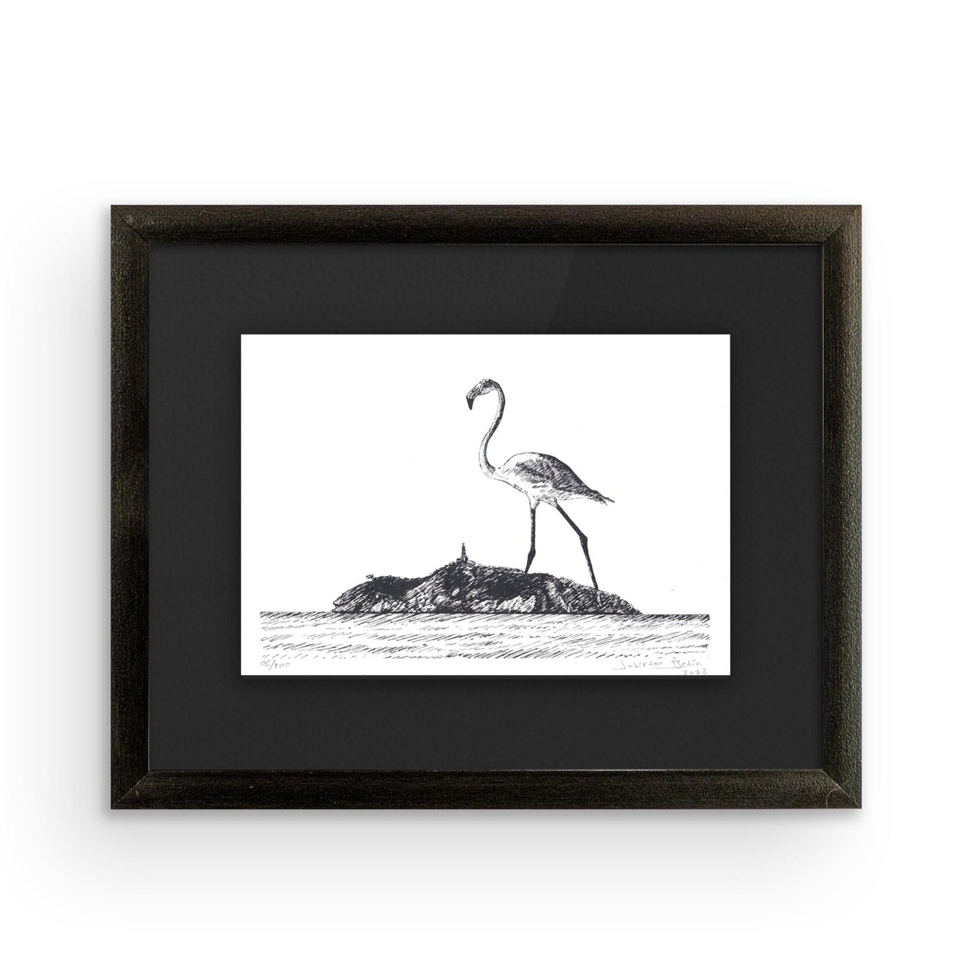 Serigrafía Costa Titánica Flamingo en El Morro